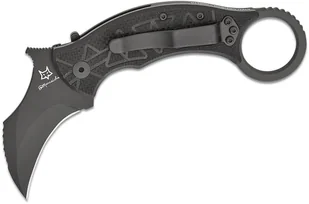 Fox Knives Doug Marcaida Tribal K Składany Karambit, Ostrze N690 TOP SHIELD, Czarna Rękojeść G10 FX- - Scyzoryki - miniaturka - grafika 1