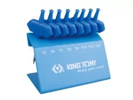 Zestawy narzędziowe - KING TONY Zestaw imbusów z uchwytem T 1153A, TORX T5-T20 - miniaturka - grafika 1