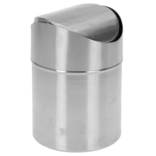EH Excellent Houseware Kosz łazienkowy EH EXCELLENT HOUSEWARE, srebrny, 1 l - Akcesoria łazienkowe - miniaturka - grafika 2