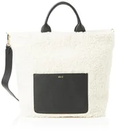 Torby męskie - ABRO Shopper Raquel Big, Torba Unisex dla dorosłych, Ivory/Black, Ivory/Czarny - miniaturka - grafika 1