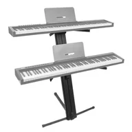 Akcesoria do instrumentów klawiszowych - V-TONE DELUXE K2 statyw klawiszowy podwójny regulowany - miniaturka - grafika 1
