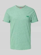 Koszulki męskie - T-shirt z wyhaftowanym logo - miniaturka - grafika 1