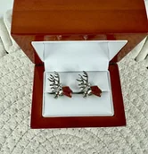 Spinki do mankietów i krawatów - SPINKI DO MANKIETÓW koszuli poroża prezent dla myśliwych - miniaturka - grafika 1