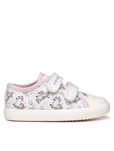 Geox Sneakersy B Gisli B451MB 000AN C0406 S Biały - Buty dla dziewczynek - miniaturka - grafika 1
