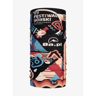 Czapki i chusty sportowe damskie - Chusta wielofunkcyjna Buff Original Ecostretch 29 Festiwal Górski black/orange - miniaturka - grafika 1