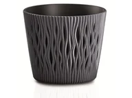 Donice - Prosperplast SANDY ROUND Doniczka 22,5 cm, antracyt DSR220 - miniaturka - grafika 1