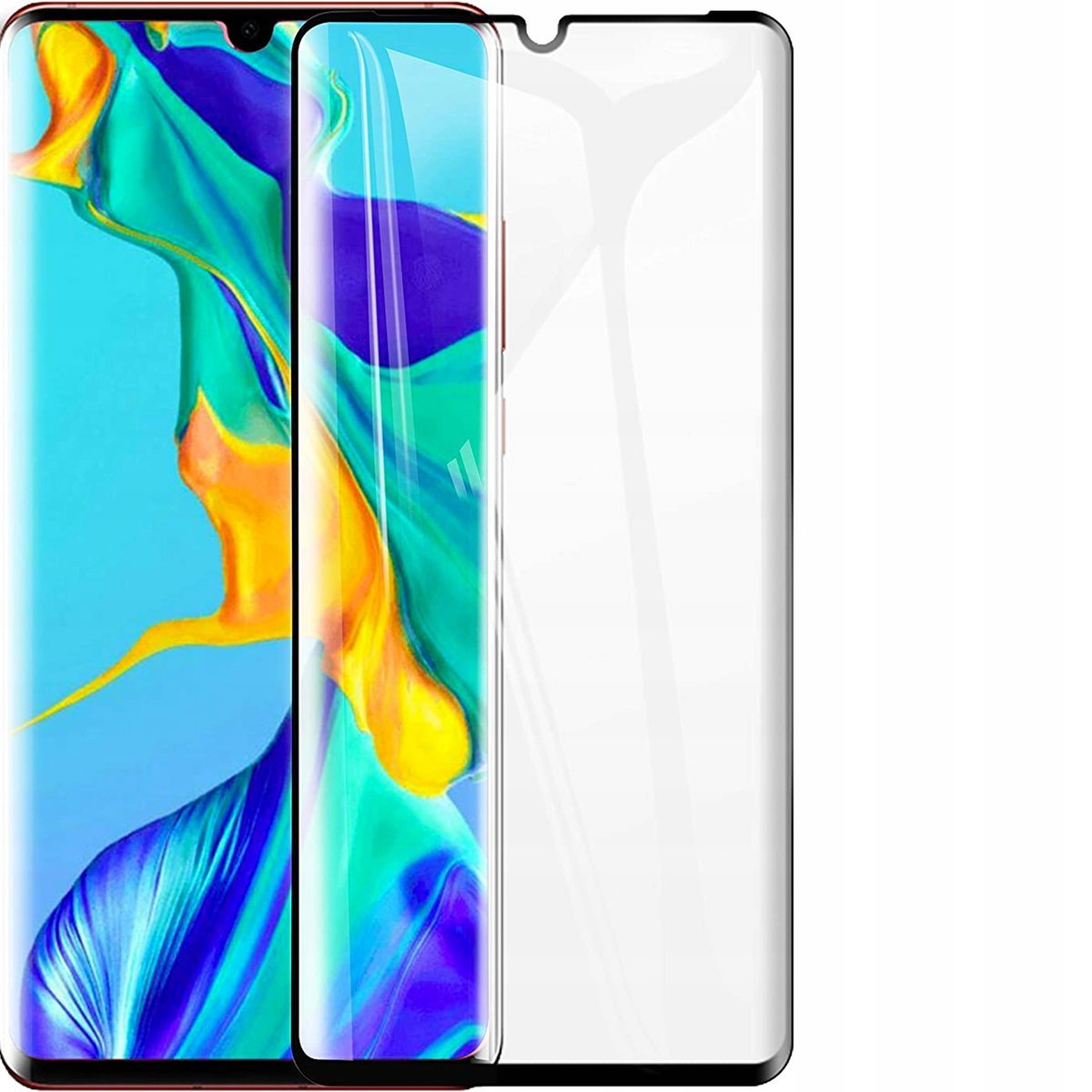 SZKŁO HARTOWANE 9H PEŁNE 3D na CAŁY EKRAN do Huawei P30 PRO