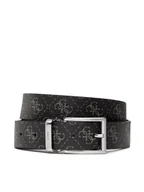 Paski - Guess Pasek Męski Vezzola Belts BM7541 LEA35 Czarny - miniaturka - grafika 1