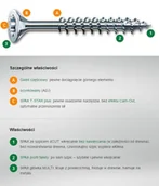 Wkręty - WKRĘT DO DREWNA OCYNK BIAŁY TXTG 4.0*40MM WIROX MINI (200) - miniaturka - grafika 1