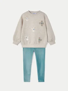 Mayoral Komplet bluza i legginsy 4706 Zielony Regular Fit - Komplety dla niemowląt - miniaturka - grafika 1