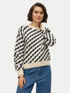 Vero Moda Sweter Lara 10310862 Beżowy Regular Fit - Swetry damskie - miniaturka - grafika 1