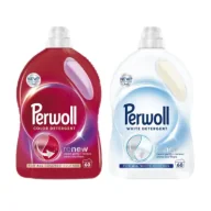 Środki do prania - Perwoll Zestaw płynów do prania tkanin kolorowych i białych (120 prań) 2 x 3 l - miniaturka - grafika 1