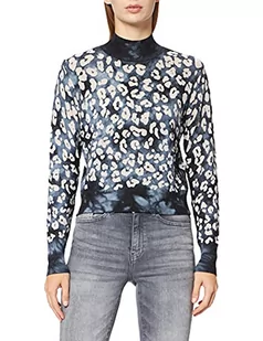 Desigual Sweter damski JERS_Darrell, czarny, XL - Swetry damskie - miniaturka - grafika 1