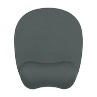 Podkładki na biurko - Podkładka pod mysz, ergonomiczna, pianka zapamiętująca kształt, szara, Powerton - miniaturka - grafika 1