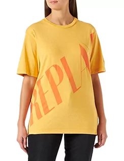 Koszulki i topy damskie - Replay Koszulka damska, 548 Pomarańczowy, M - grafika 1