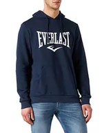 Bluzy męskie - Męska bluza z kapturem Everlast Taylor Sports Skate, granatowa, XXL - miniaturka - grafika 1