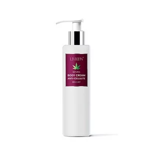 Livioon Livioon Body Cream Hemp Oil Anti-Cellulite antycellulitowy krem do ciała z olejem konopnym i beta-glukanem Bouquet 200ml - Balsamy i kremy do ciała - miniaturka - grafika 1