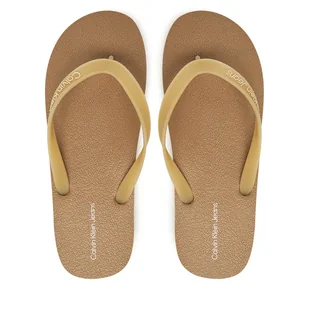 Japonki Calvin Klein Jeans Thong+ Tpu YM0YM01265 Beżowy - Klapki i japonki męskie - miniaturka - grafika 1