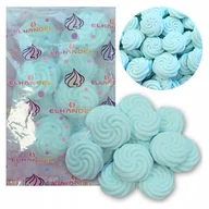 Dodatki do ciast w proszku - Posypka na tort bezy beziki niebieskie cukrowe dekoracje ozdoby 50g 12szt - miniaturka - grafika 1