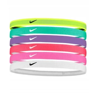 Opaska NIKE Y SWOOSH SPORT HEADBANDS 6 PK - Ozdoby do włosów - miniaturka - grafika 1