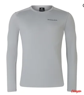 Koszulka Endura Loop L/S Tech TEE Grey - Koszulki rowerowe - miniaturka - grafika 1