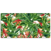 Podkładki na biurko - Podkładka na biurko Tropikalne egzotyczne kwiaty 120x60 cm - miniaturka - grafika 1