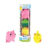 Klocki - Kulko-klocki 6 el. Farma: świnka, kurczaczek TREFL - miniaturka - grafika 1