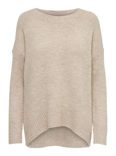 ONLY Sweter "Nanjing" w kolorze beżowym - Swetry damskie - miniaturka - grafika 1