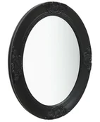 Lustra - Czarne owalne lustro w rustykalnym stylu L8-P66 - miniaturka - grafika 1