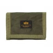 Odzież taktyczna i umundurowanie - Portfel Alpha Industries Combat Label Wallet 156951 142 - Dark Olive - miniaturka - grafika 1