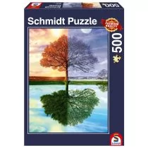 Schmidt Spiele PQ Puzzle 500 el. Jedno drzewo - cztery pory roku - Puzzle - miniaturka - grafika 1