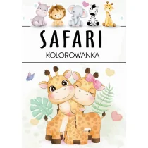 Safari. Kolorowanka - Kolorowanki, wyklejanki - miniaturka - grafika 1