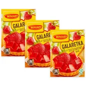 Galaretki - Winiary Galaretka truskawkowy smak 71 g x 3 sztuk - miniaturka - grafika 1