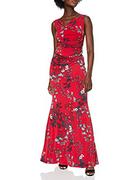Sukienki - Gina Bacconi Damska sukienka maxi w kwiatowym stylu, Czerwony, 38 PL - miniaturka - grafika 1