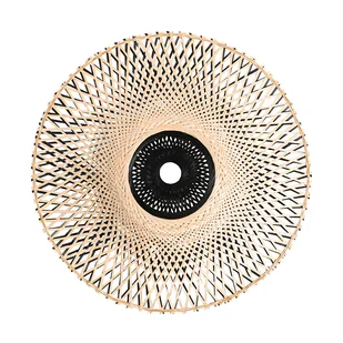 QAZQA Rattanowy abażur orientalny 50 cm - Rina - Lampy sufitowe - miniaturka - grafika 1