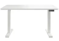 Biurka - EDINOS Białe elektryczne biurko regulowane A4-F35 - miniaturka - grafika 1