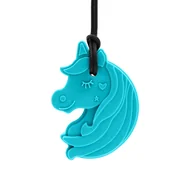 Gryzaki dla dzieci - ARK Chewnicorn Gryzak Logopedyczny Terapeutyczny Naszyjnik w kształcie Jednorożca Turkusowy - Miękki - miniaturka - grafika 1