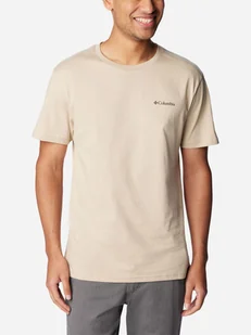 Koszulka męska bawełniana Columbia CSC Basic Logo Short Sleeve 1680053274 L Beżowa (195978524402) - Koszulki męskie - miniaturka - grafika 1