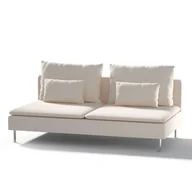Pokrowce na meble - Dekoria pl pl Pokrowiec na moduł Söderhamn 3-osobowy kremowa biel 186 x 99 x 83 cm Etna 1006-705-01 - miniaturka - grafika 1