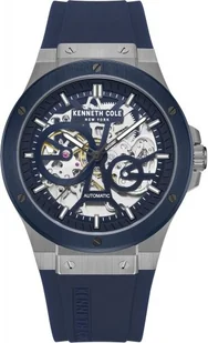 Zegarek Zegarek męski KENNETH COLE KCWGR0033504 niebieski sportowy skeleton - Zegarki męskie - miniaturka - grafika 1