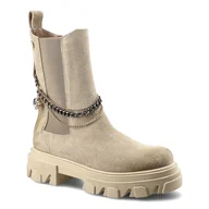 Botki damskie - Carinii, Botki, B5962_-O17-000-000-E33 Beż, rozmiar 38 - miniaturka - grafika 1