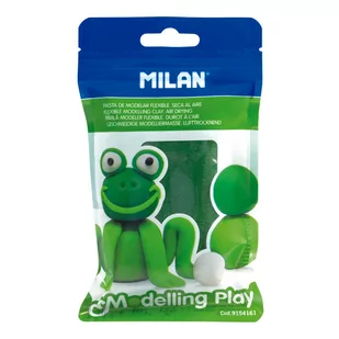 Milan Modelina Air-Dry 100g jasna zielona 9154160 - Pozostałe akcesoria dla plastyków - miniaturka - grafika 1