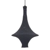 Lampy sufitowe - Dekoracyjna lampa wisząca Alda 5113 Shilo z regulacją do sypialni czarny - miniaturka - grafika 1