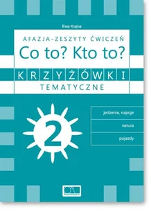Krzyżówki tematyczne 2 Afazja - Co to$2458 Kto to$2459 ćw. - Pedagogika i dydaktyka - miniaturka - grafika 2