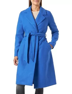 Płaszcze damskie - Bestseller A/S Damski płaszcz VMFORTUNEAYA SS23 Long Coat NOOS, Beaucoup Blue/Detail:SOLID, L, Beaucoup Blue/Detail:SOLID, L - grafika 1