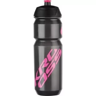 KROSS Bidon Pure czarny-różowy / Pojemność: 750 ml - Shakery i bidony sportowe - miniaturka - grafika 1