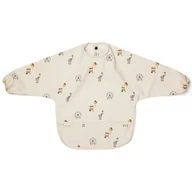 Śliniaki i fartuszki - Nuuroo - Śliniak Fartuszkowy Wodoodporny Z Kieszonką Luna Creme Cirus - miniaturka - grafika 1