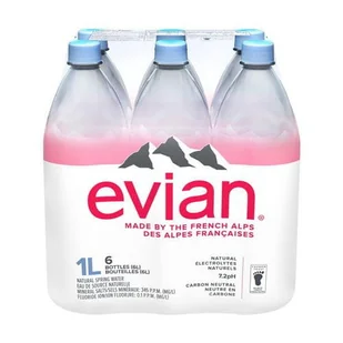Woda niegazowana 6 x 1l - Evian - Woda - miniaturka - grafika 1