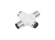 Złącza, przejściówki, adaptery - LP ZLA0368 Złącze czwórnik "T" 2 x wtyk/ 2 x gniazdo (100 sztuk) LEC-ZLA0368 - miniaturka - grafika 1