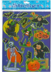 Naklejki Dla Dzieci Halloween Straszne Naklejki - Pasmanteria - miniaturka - grafika 1